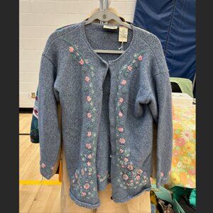 Vintage Northern Reflections Cottagecore Floral Cardigan